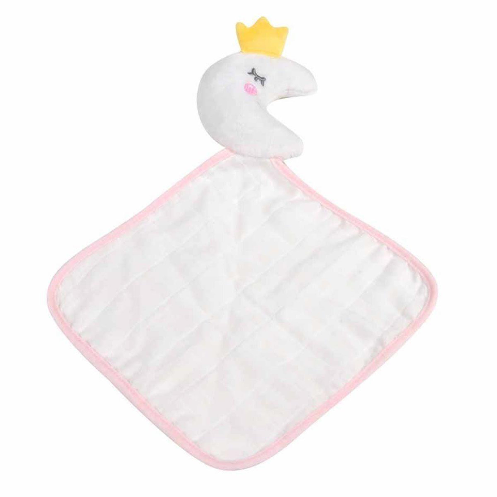 HOMEA Doudou avec lange  lune  18cm rose