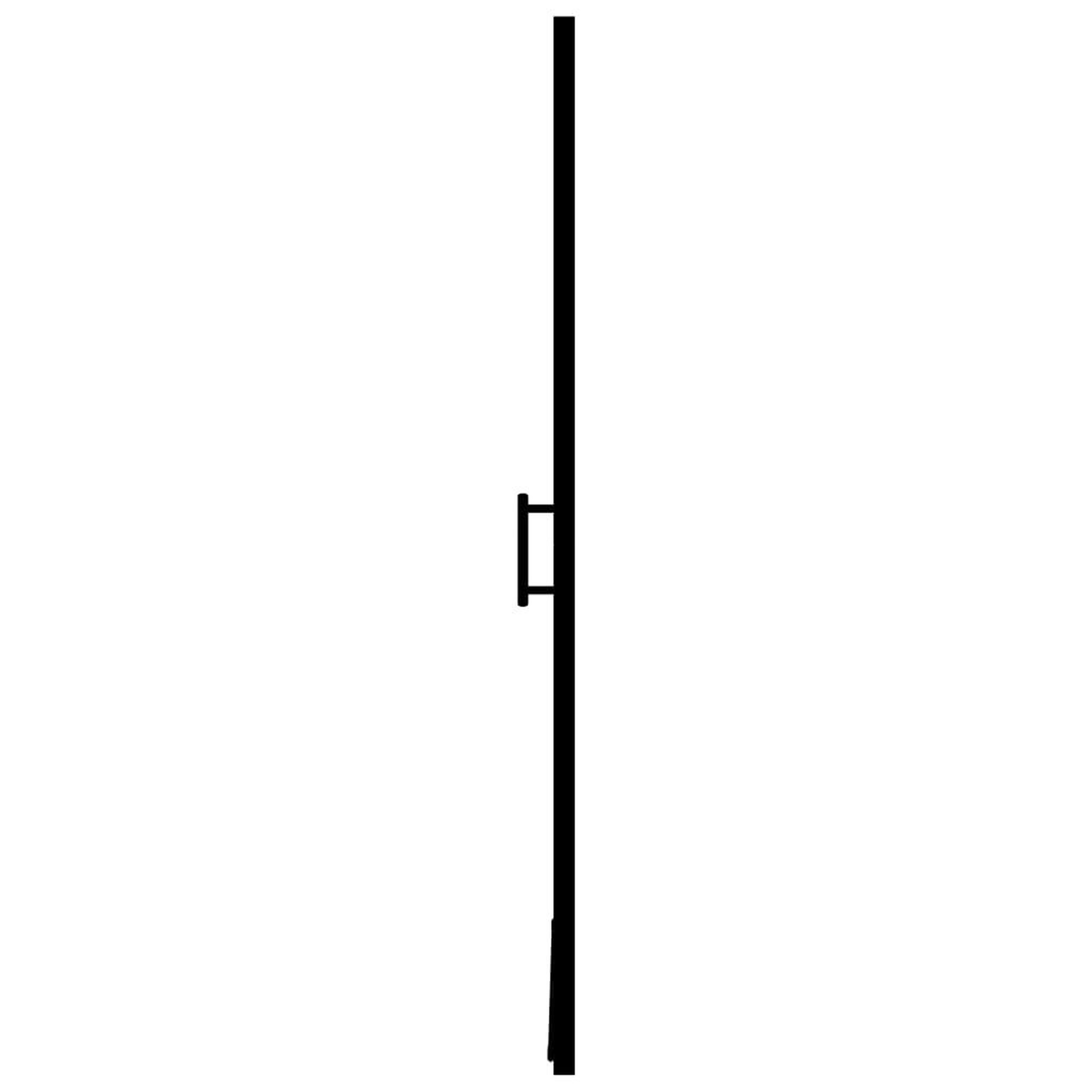 Voir la diapositive 5 : VIDAXL Porte de douche verre trempe 91x195 cm noir