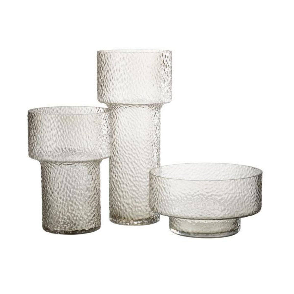 Paris Prix Vase Design en Verre  Betty  45cm Transparent