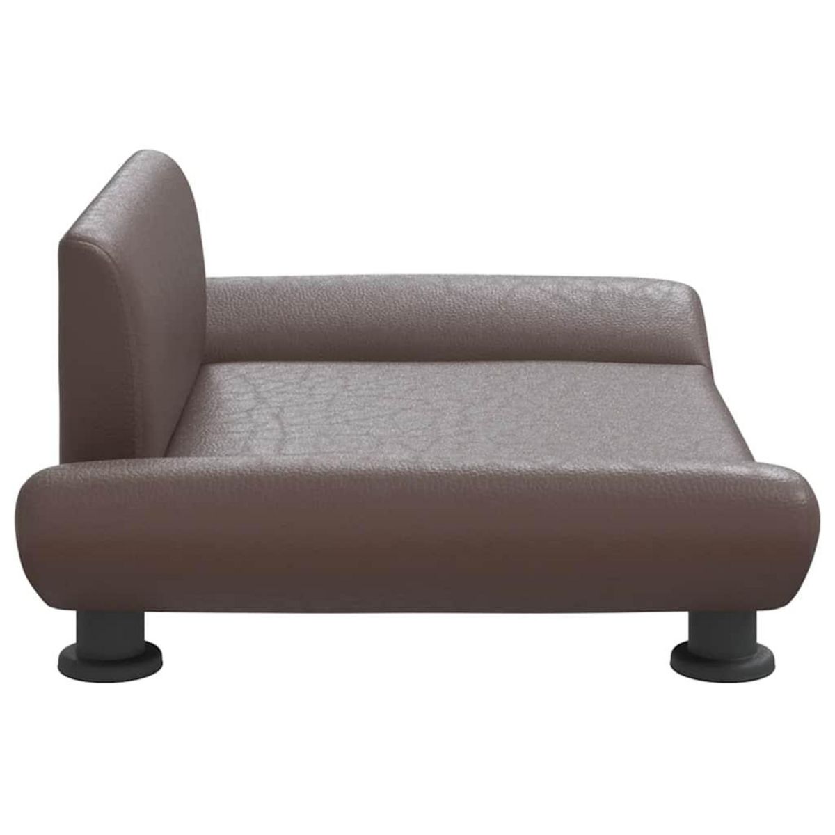 VIDAXL Lit pour chien marron 70x45x28 cm similicuir