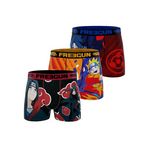 FREEGUN Lot de 3 boxers homme Naruto Classic. Coloris disponibles : Orange