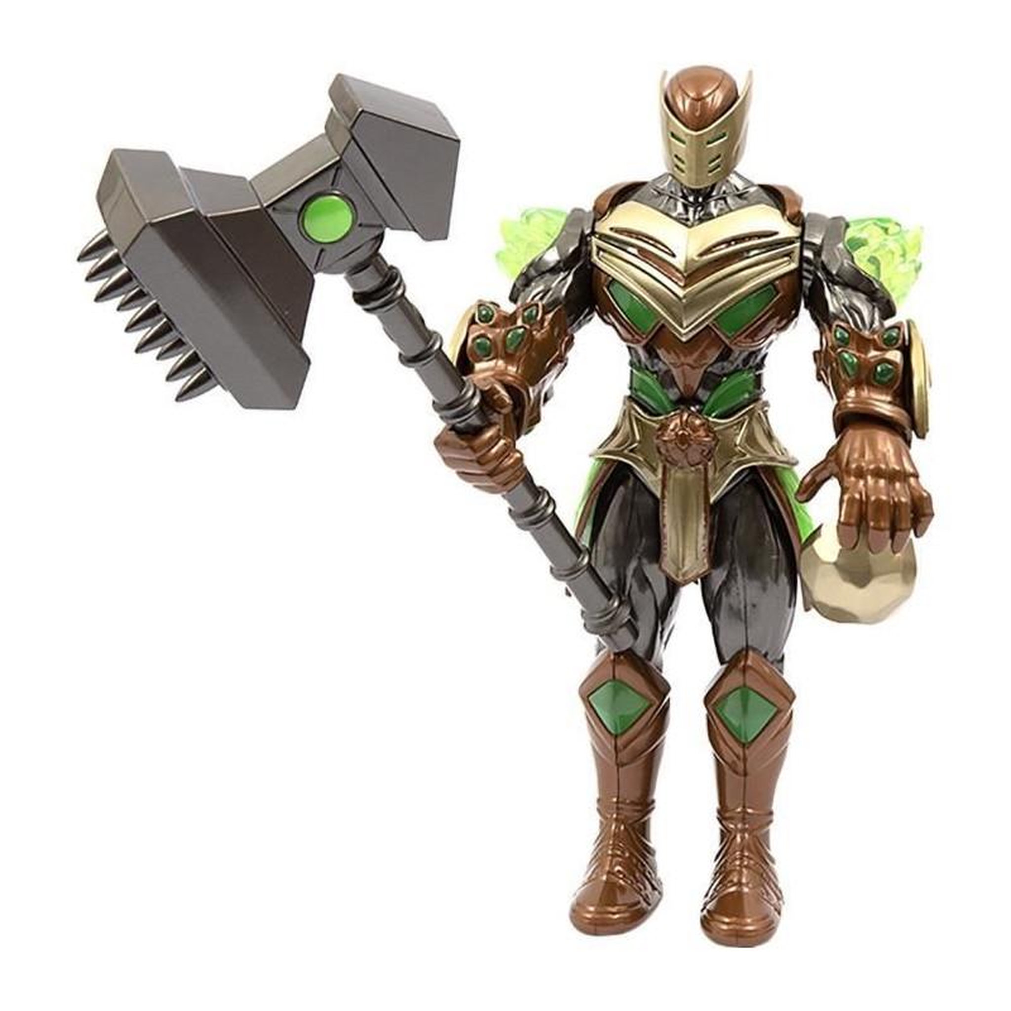 Voir la diapositive 2 : GENERIQUE Figurine articulée - GORMITI - Gormiti avec attaque lumineuse Terre - Rockard - 27 cm - a partir de 4 ans - GRV074