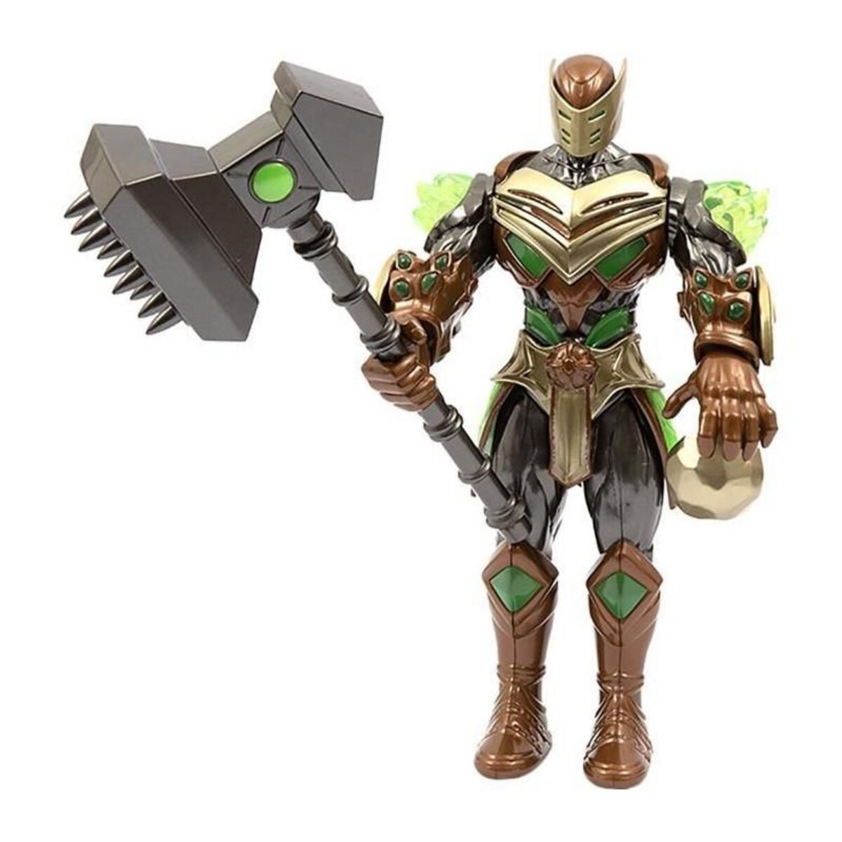 GENERIQUE Figurine articulée - GORMITI - Gormiti avec attaque lumineuse Terre - Rockard - 27 cm - a partir de 4 ans - GRV074