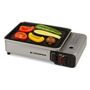 Voir la diapositive 2 : Kemper Plancha à gaz portable 2300W + 8 cartouches de gaz + Valise de transport KEMPER
