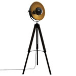 ATMOSPHERA Lampadaire Trépied Design  Lahti  156cm Noir & Or