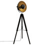 Voir la diapositive 1 : ATMOSPHERA Lampadaire Trépied Design  Lahti  156cm Noir & Or