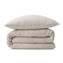 Voir la diapositive 3 : FUTURE HOME Parure de lit 2 personnes en coton 57 fils imprimé beige