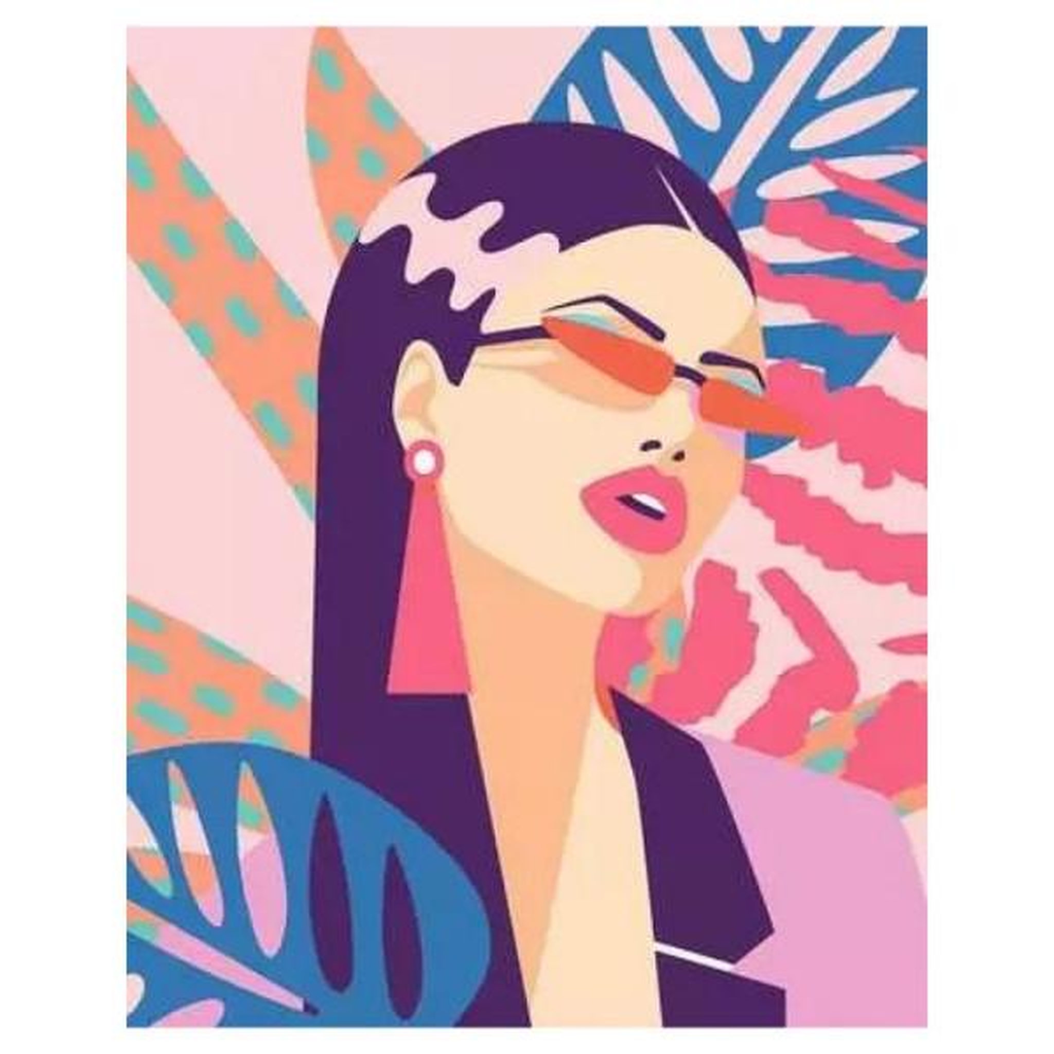 Voir la diapositive 2 : RAVENSBURGER Peinture par numéros - ravensburger - neon diva - 24 x 30 cm - couleurs pop néon - matériaux fsc/recyclés