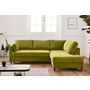 Voir la diapositive 2 : LISA DESIGN Anna - canapé d'angle droit - 5 places - convertible - en velours