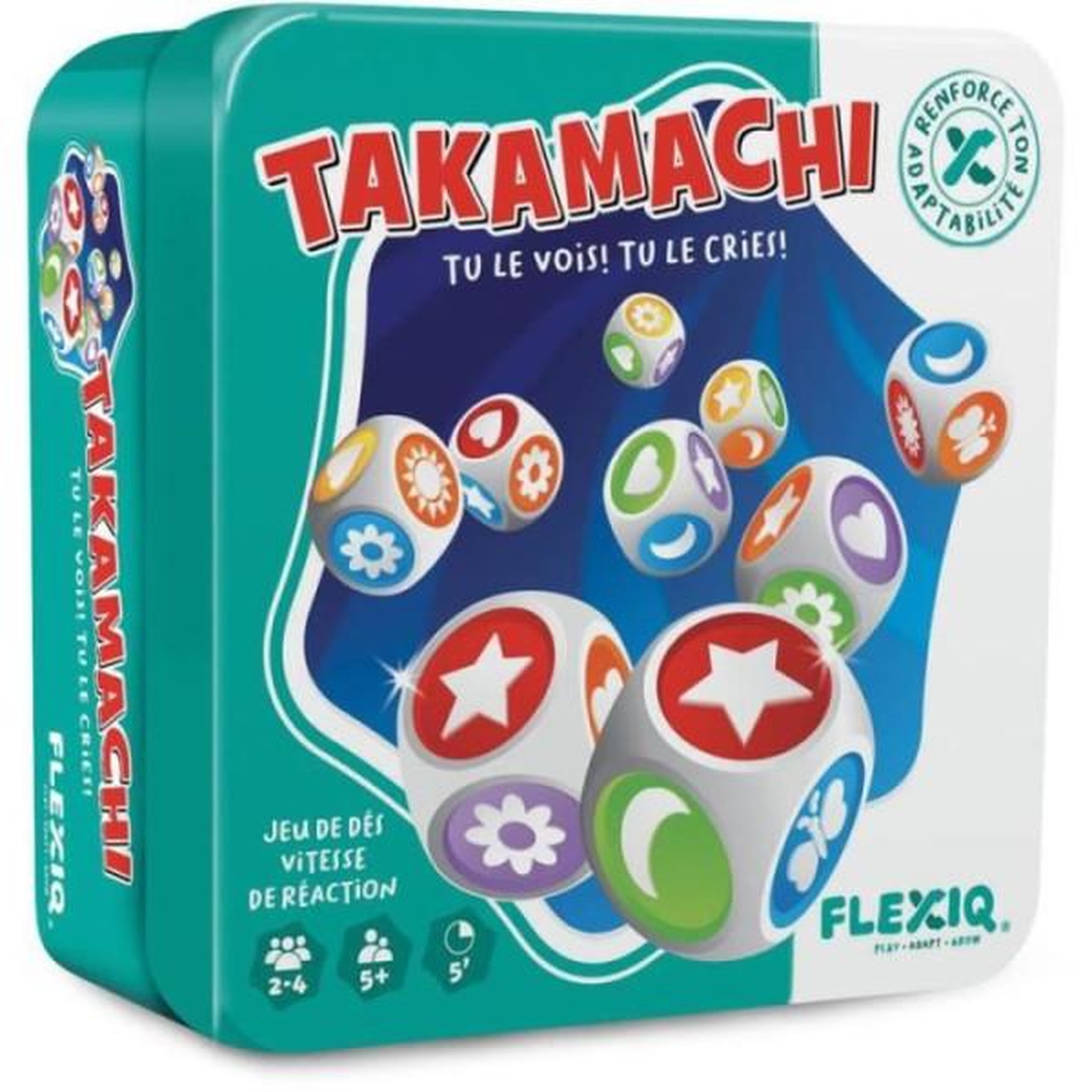 Voir la diapositive 1 : Asmodee Asmodee - takamachi - jeu de dés - observation et rapidité - moins de 30 min - des 5ans