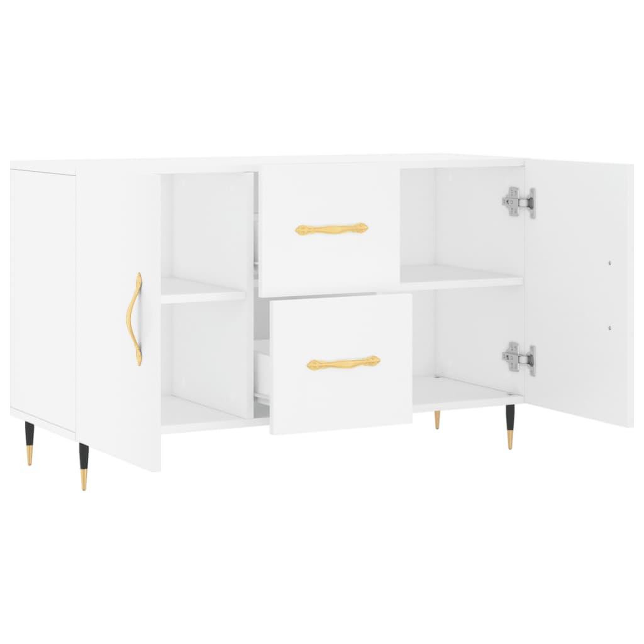 Voir la diapositive 5 : VIDAXL Buffet blanc 100x36x60 cm bois d'ingenierie