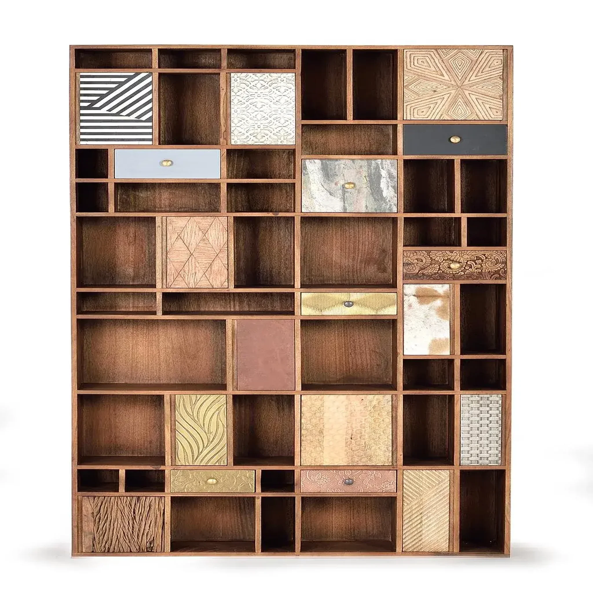 GINER Y COLOMER SL Bibliothèque en bois de manguier 115 cm style boho rétro