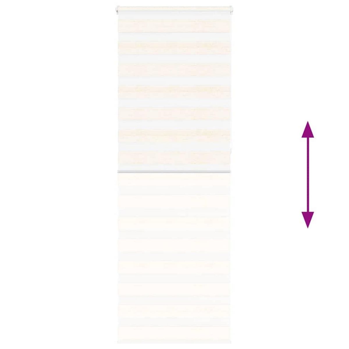 VIDAXL Store zebre beige marbre largeur du tissu 85,9 cm polyester