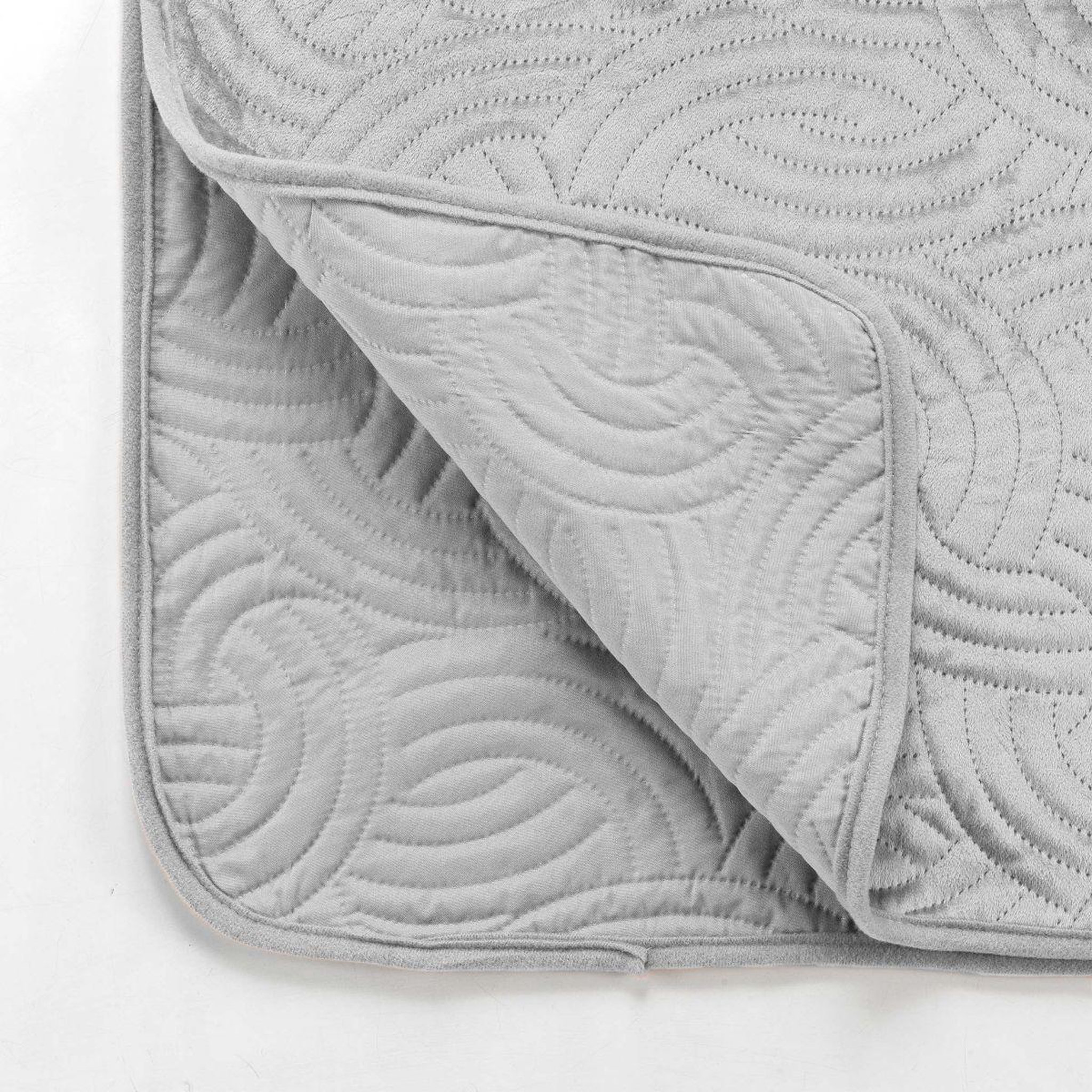 Voir la diapositive 3 : Douceur d'Intérieur Couvre-lit & 2 housses de coussin  solange  220x240cm gris
