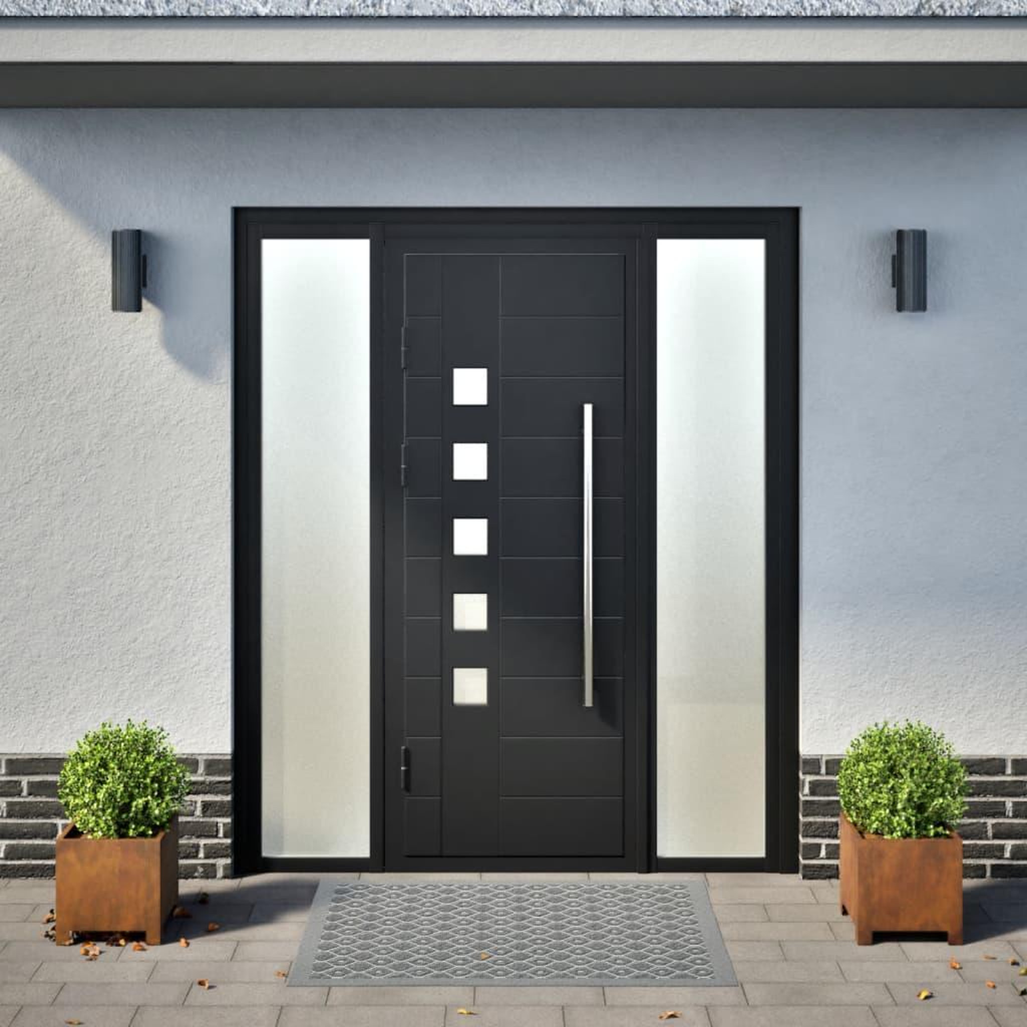 Voir la diapositive 3 : VIDAXL Jardinieres 2 pcs 30x30x30 cm acier resistant aux intemperies