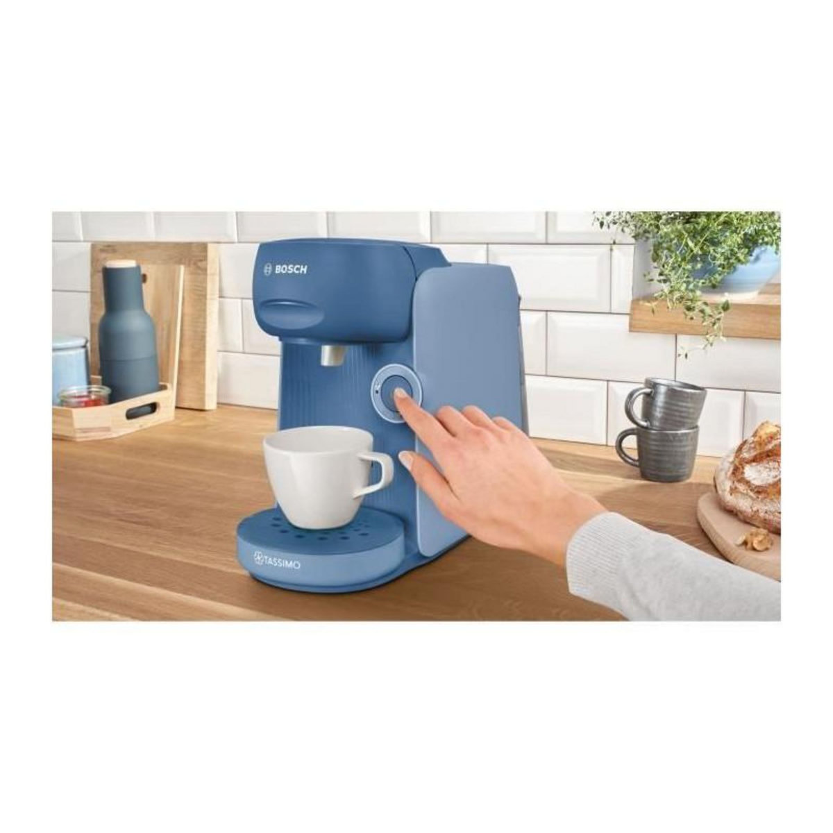 BOSCH Machine a café multi-boissons BOSCH - TASSIMO T16 Finesse - Bleu