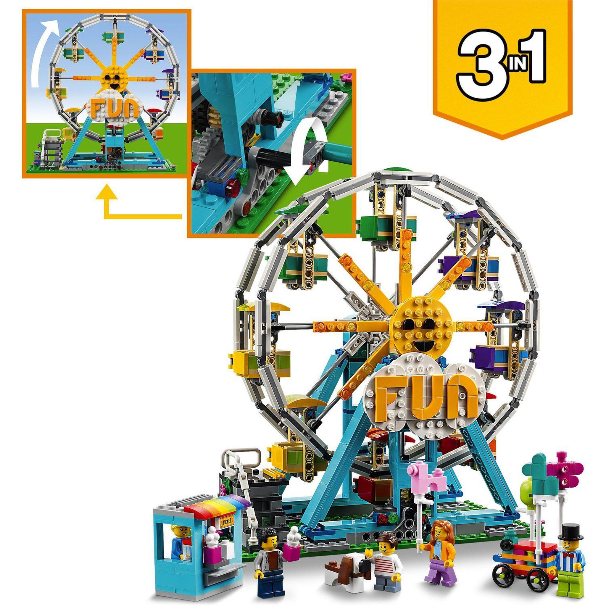 Voir la diapositive 3 : LEGO Creator - 31119 La grande roue
