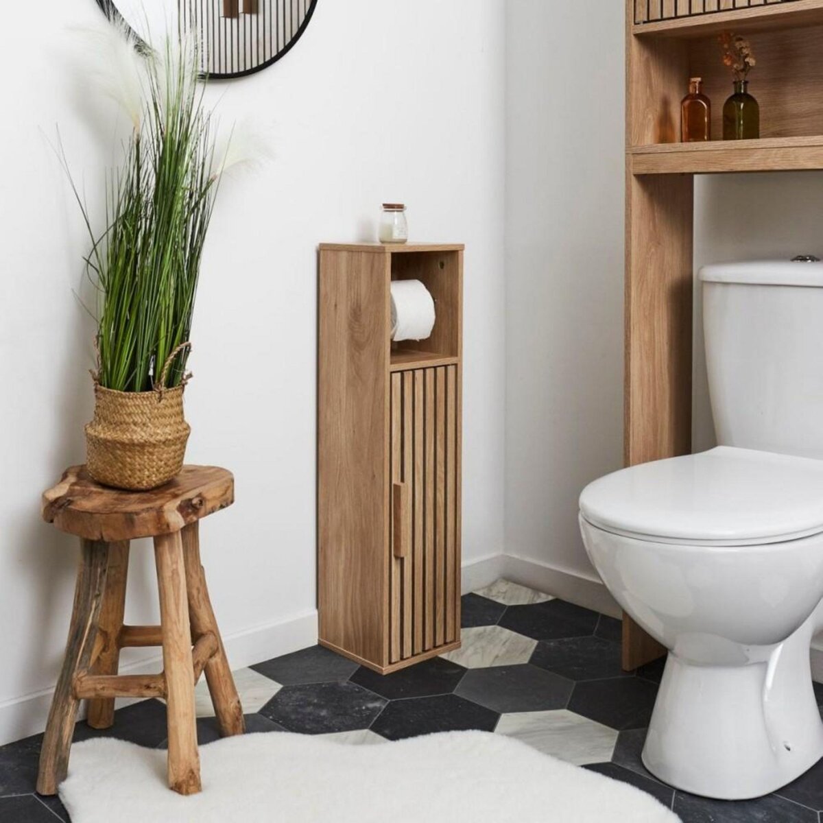 The Home Deco Factory Meuble dérouleur à papier WC Klaus