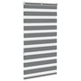 Voir la diapositive 4 : VIDAXL Store zebre gris fonce largeur du tissu 75,9 cm polyester