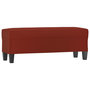 Voir la diapositive 2 : VIDAXL Banc Rouge bordeaux 100x35x41 cm Similicuir
