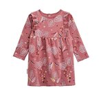 Petit Béguin Robe bébé en molleton Léonie. Coloris disponibles : Rose