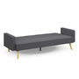 Voir la diapositive 3 : ID MARKET Canapé droit scandinave 3 places convertible LARS en tissu gris