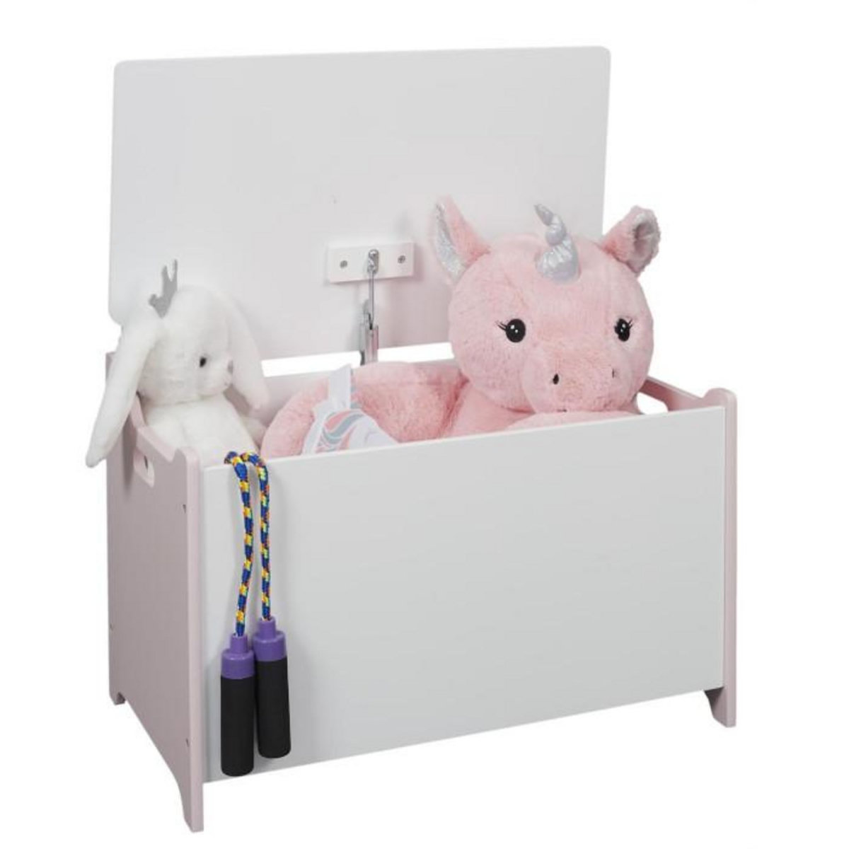 Paris Prix Coffre à Jouets Enfant  Moon  60cm Blanc
