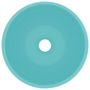 Voir la diapositive 3 : VIDAXL Lavabo rond de luxe Vert clair mat 40x15 cm Ceramique