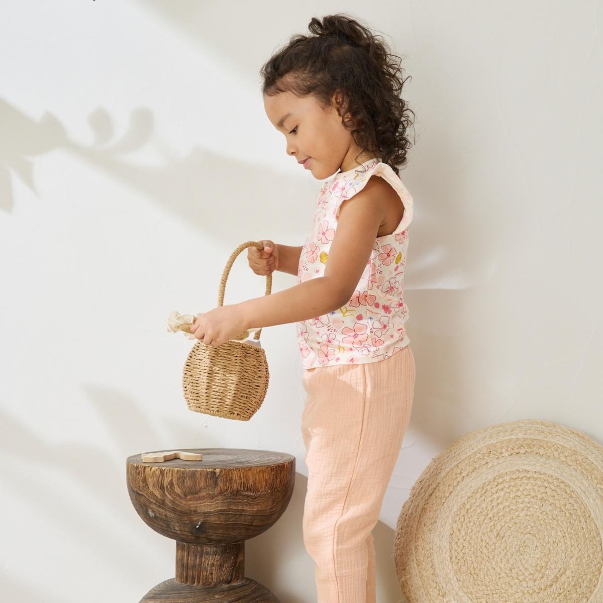 Petit Béguin Lot de 2 t-shirts enfant manches courtes Santa Giulia