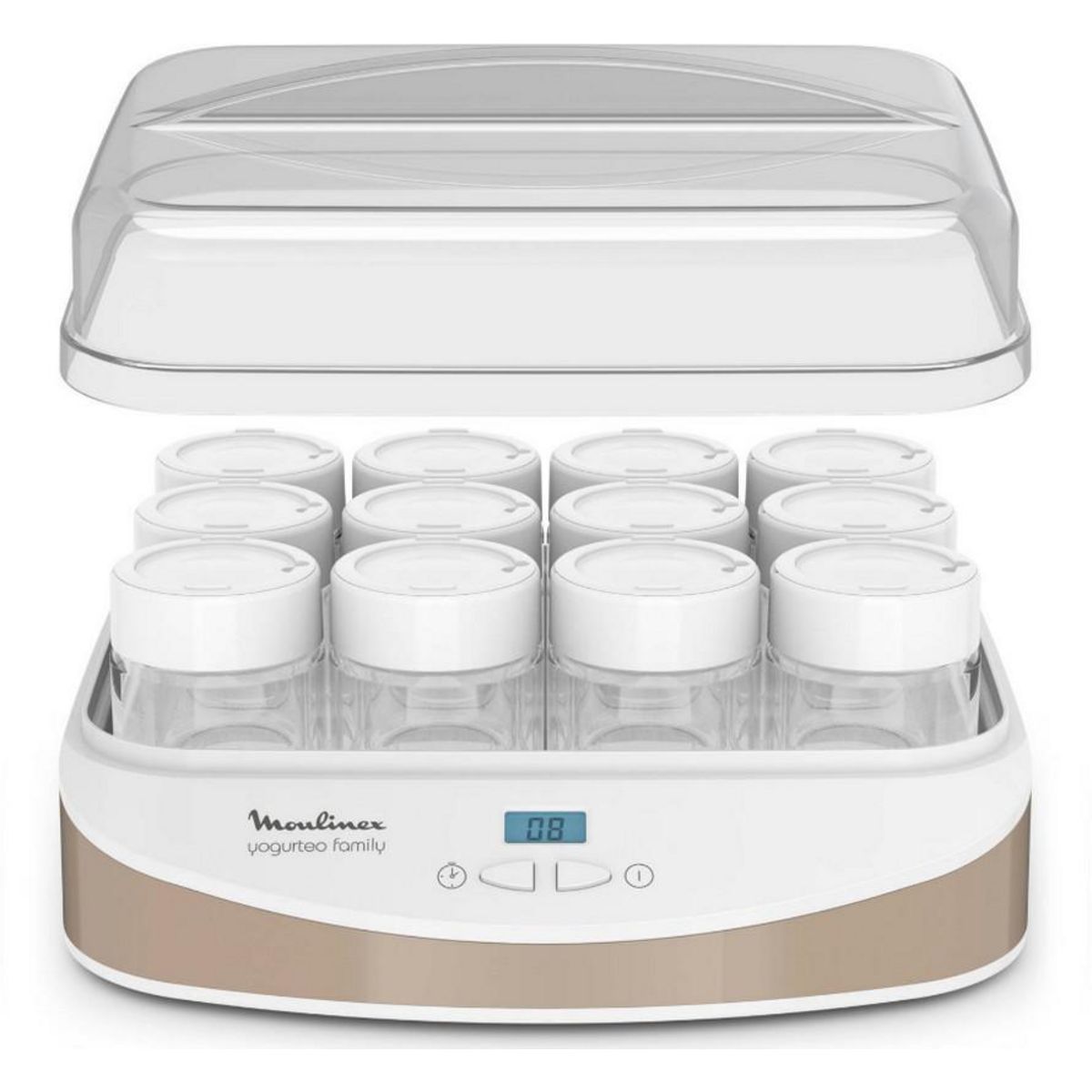 MOULINEX Yaourtière 12 pots de 200ml 21w - yg233a10