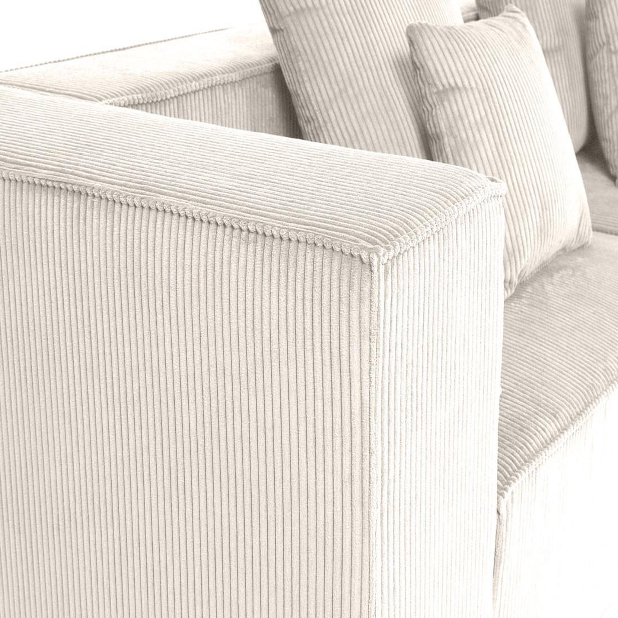 Voir la diapositive 5 : BEST MOBILIER Colombine - canapé modulable droit - 3 places - en velours côtelé