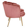 Voir la diapositive 3 : Paris Prix Fauteuil Arrondi en Velours  Dabren  80cm Rose