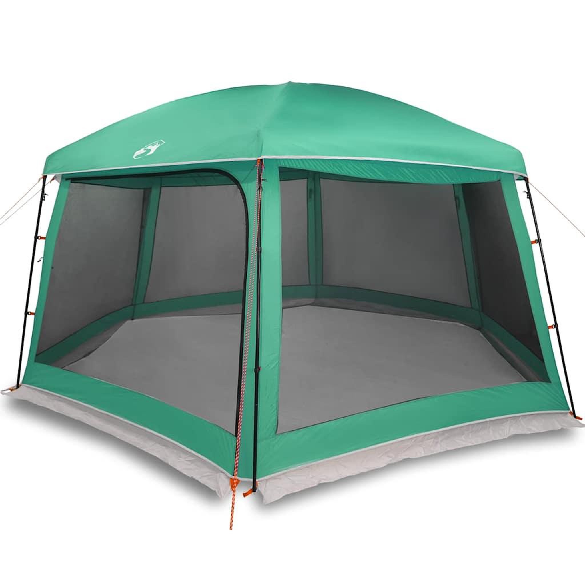 Voir la diapositive 2 : VIDAXL Tente piscine toit amovible parois maille vert d'eau 618x532 cm