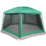 Voir la diapositive 2 : VIDAXL Tente piscine toit amovible parois maille vert d'eau 618x532 cm