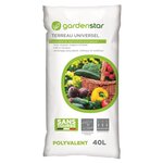 GARDENSTAR Terreau universel sans tourbe - 40L
