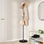 Voir la diapositive 3 : VIDAXL Porte manteau noir 177 cm fer enduit de poudre