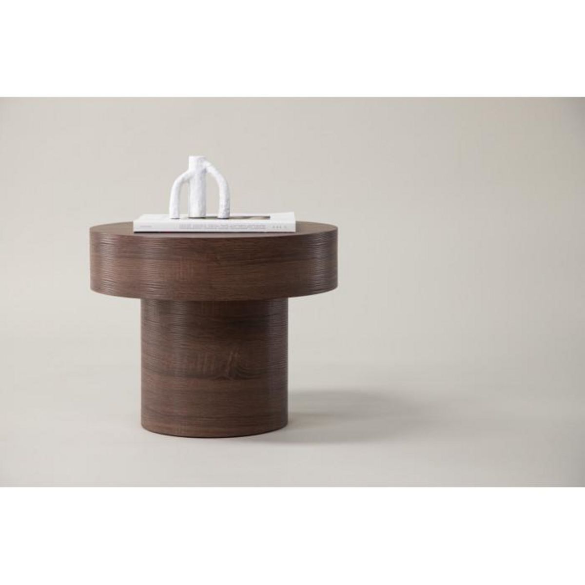 Paris Prix Table d'Appoint Design  Malung  50cm Marron