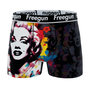 Voir la diapositive 4 : FREEGUN Lot de 3 boxers homme Pop Art Mona Lisa