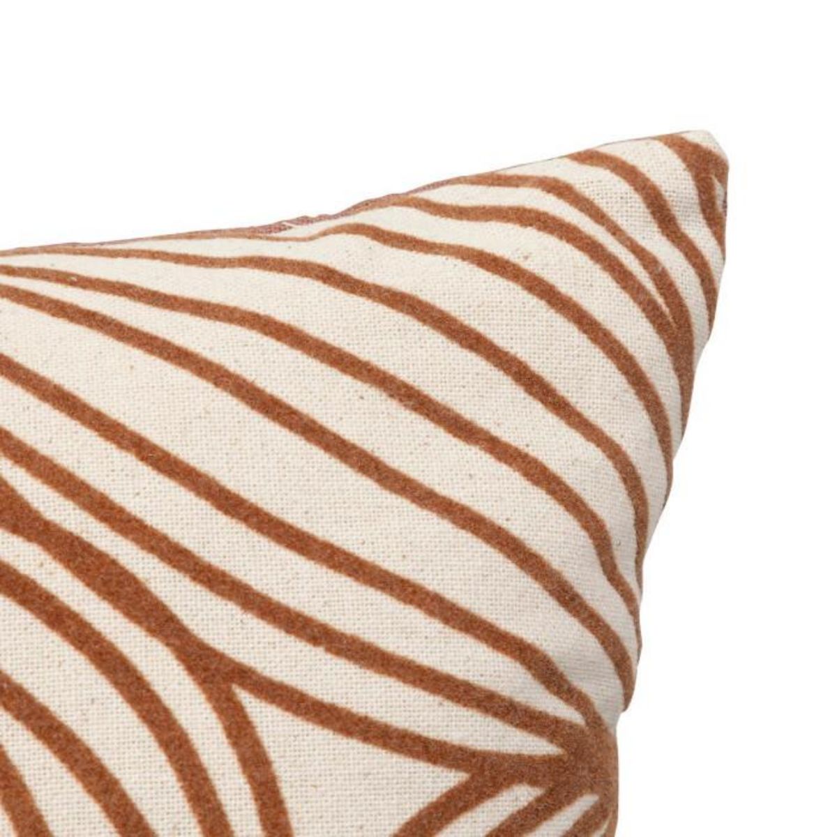 ATMOSPHERA Coussin Déco Floqué  Automne  30x50cm Rouille