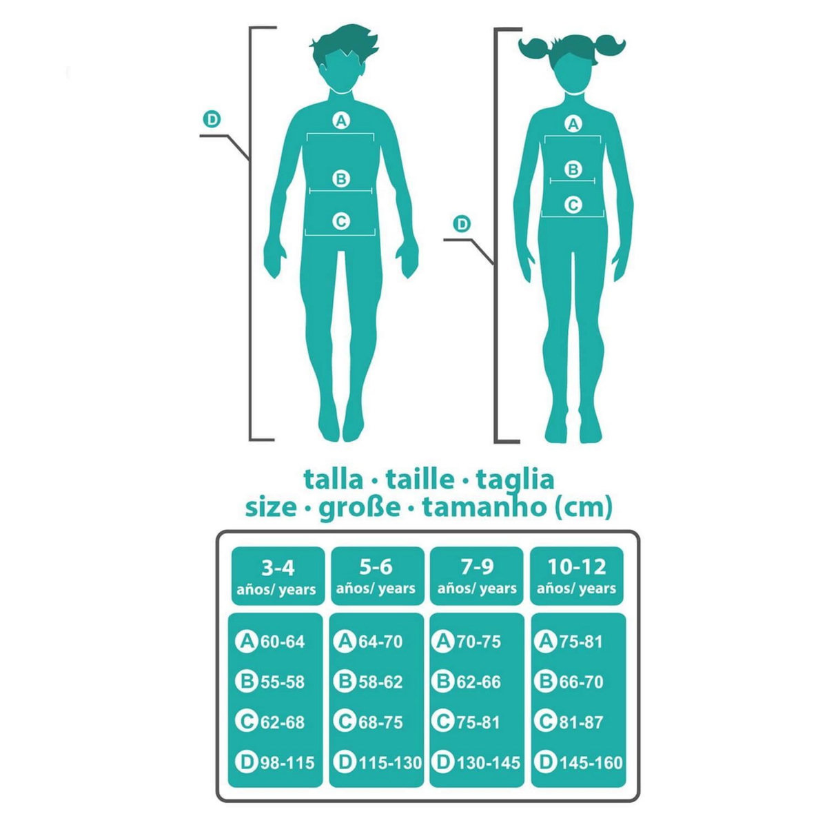 ATOSA Déguisement clown Halloween - enfant - 10/12 ans (140 à 152 cm)