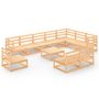 Voir la diapositive 2 : VIDAXL Salon de jardin 11 pcs bois de pin massif
