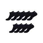 UMBRO Lot de 9 Paires de Chaussettes Sneackers Homme Taille 39/42. Coloris disponibles : Noir