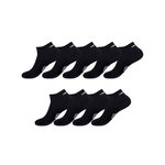 UMBRO Lot de 9 Paires de Chaussettes Sneackers Homme Taille 39/42. Coloris disponibles : Noir