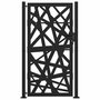 Voir la diapositive 3 : VIDAXL Portail de jardin noir 105x180 cm acier conception de lumiere