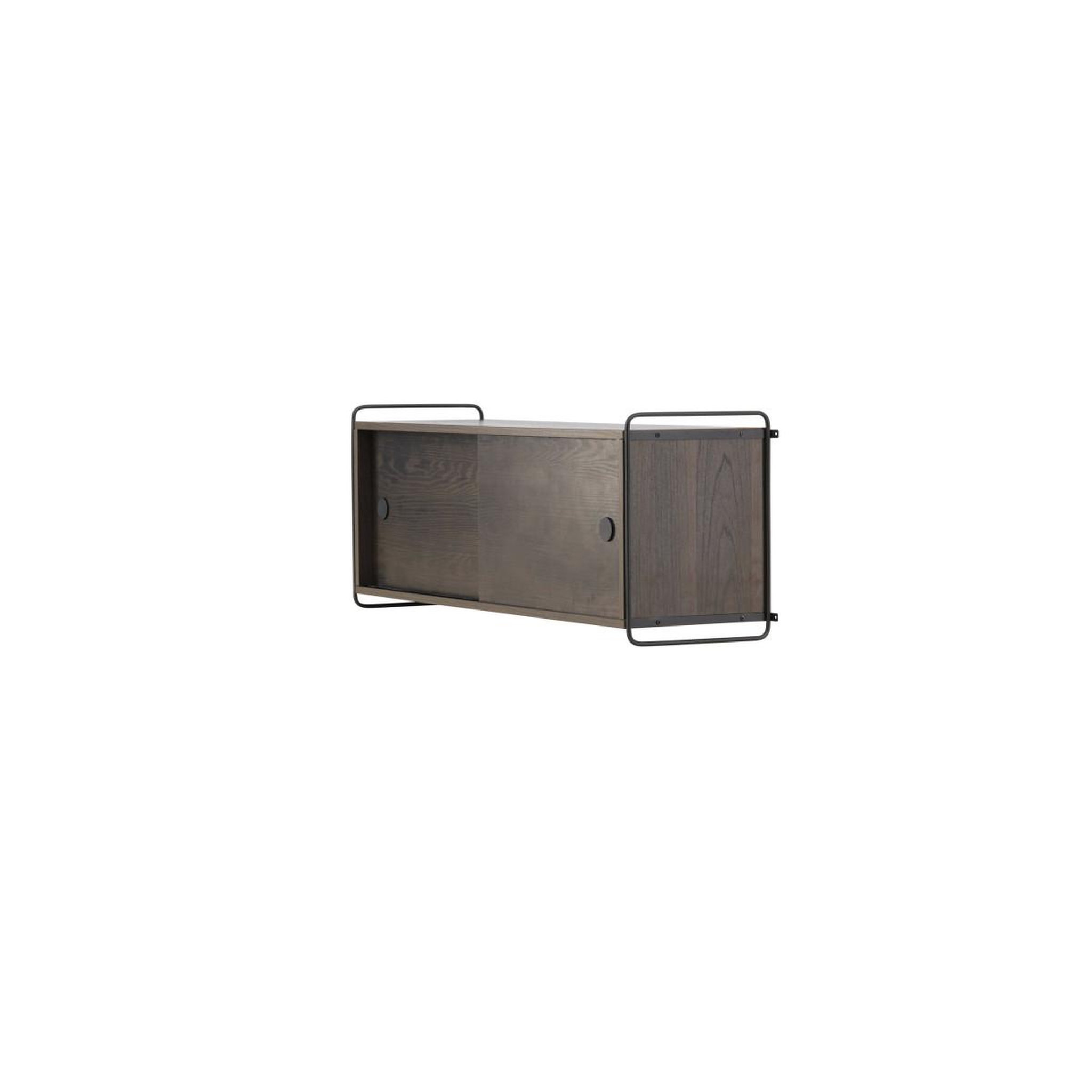 Voir la diapositive 6 : Paris Prix Étagère murale 2 portes  paris  122cm marron foncé