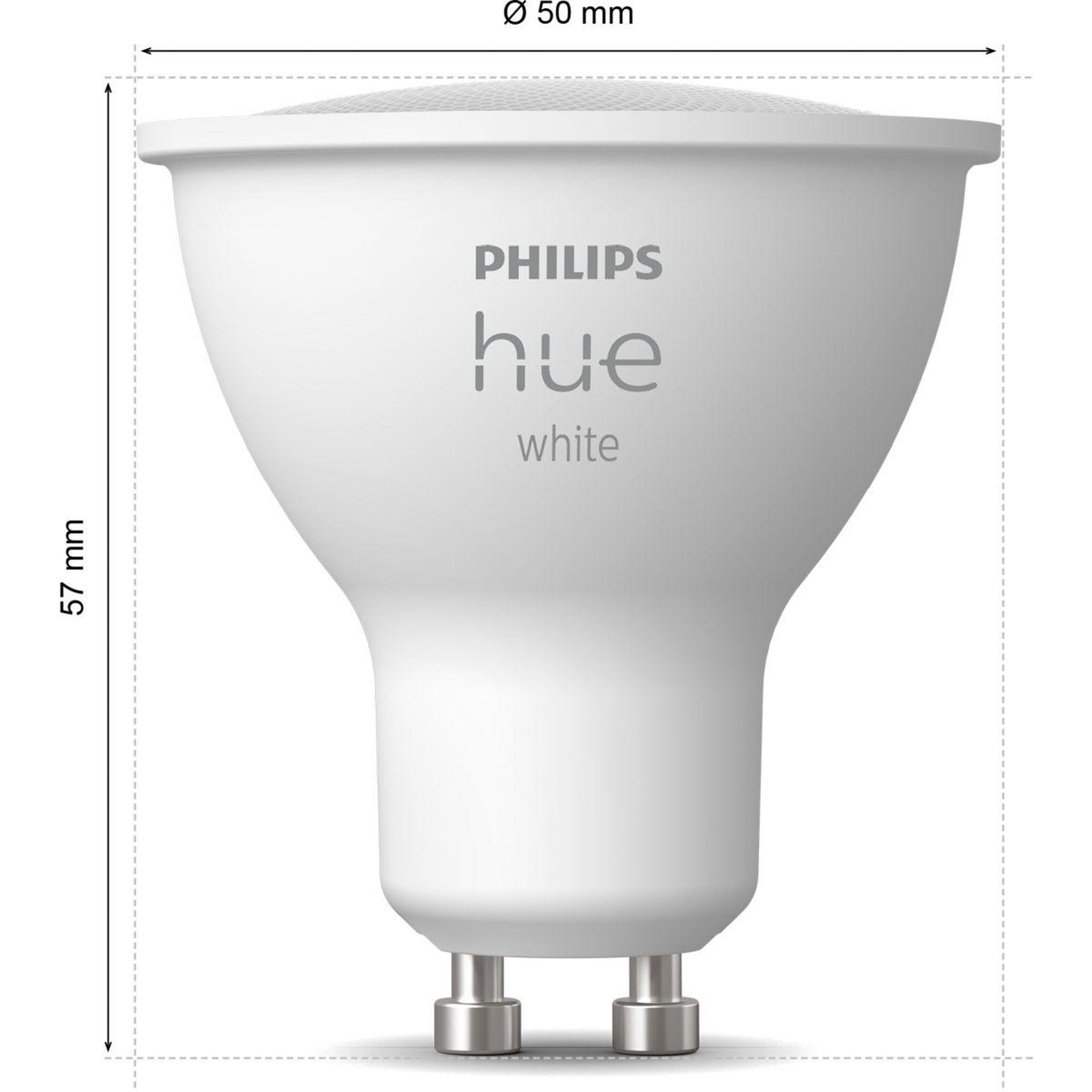 Voir la diapositive 4 : PHILIPS HUE Ampoule led connectée gu10 white pack de 2