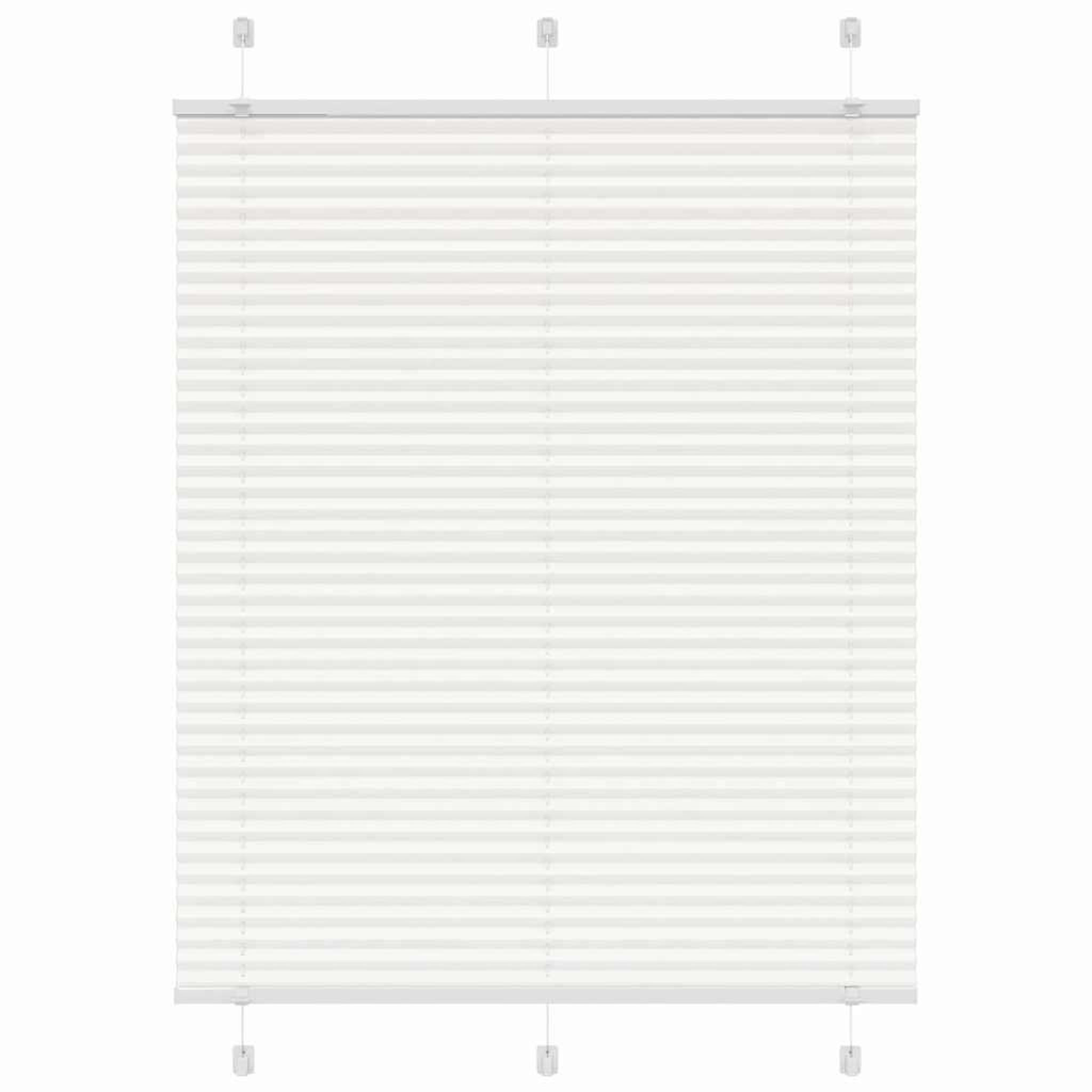 VIDAXL Store plisse blanc 110x100cm largeur du tissu 109,4cm polyester