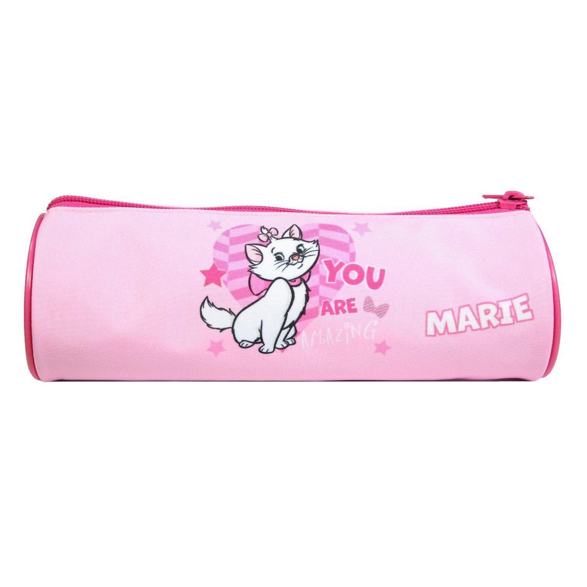 Bagtrotter BAGTROTTER Trousse scolaire ronde Disney Marie Les Aristochats Rose