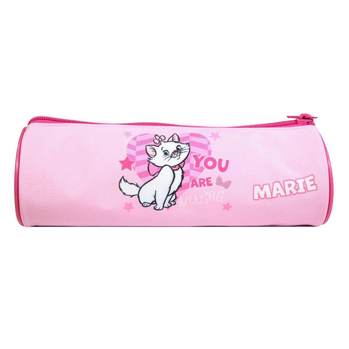 Bagtrotter BAGTROTTER Trousse scolaire ronde Disney Marie Les Aristochats Rose