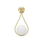 Voir la diapositive 1 : Paris Prix Applique Murale Design  Glamy  52cm Or & Blanc